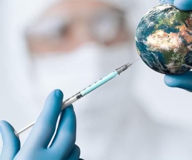 vaccine injection into globe