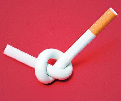Cigarette tied in a knot